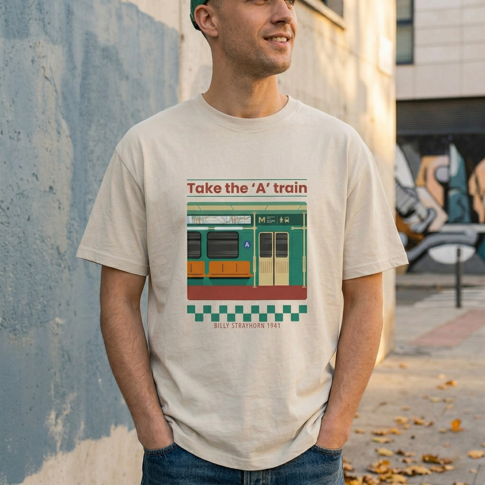 TAKE THE 'A' TRAIN | Camiseta (Natural)