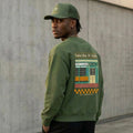 TAKE THE 'A' TRAIN | Sudadera sin capucha (verde)