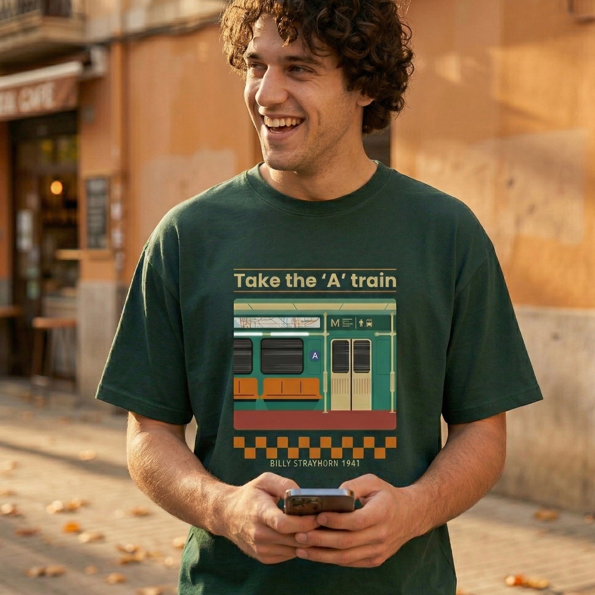 TAKE THE 'A' TRAIN | Camiseta (Verde)